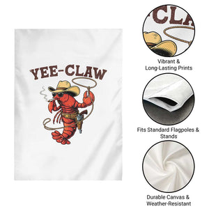 Yee Claw Southern Crawfish Garden Flag Funny Seafood Party Graphic TS12 Print Your Wear