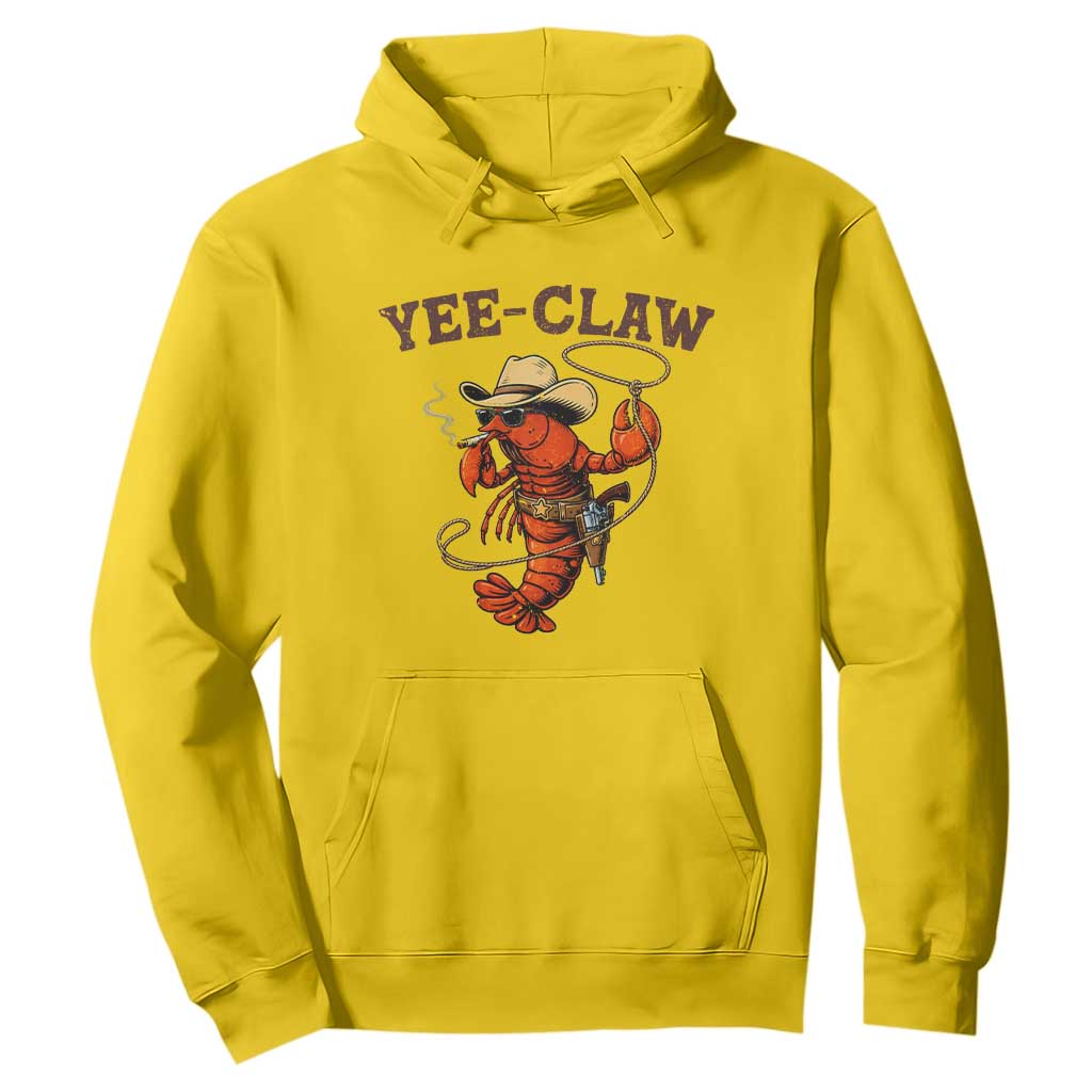 Yee Claw Southern Crawfish Hoodie Funny Seafood Party Graphic TS12 Daisy Print Your Wear
