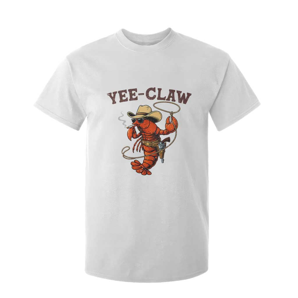 Yee Claw Southern Crawfish T Shirt For Kid Funny Seafood Party Graphic TS12 White Print Your Wear
