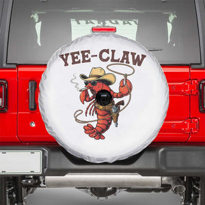 Yee Claw Southern Crawfish Spare Tire Cover Funny Seafood Party Graphic TS12 White Print Your Wear