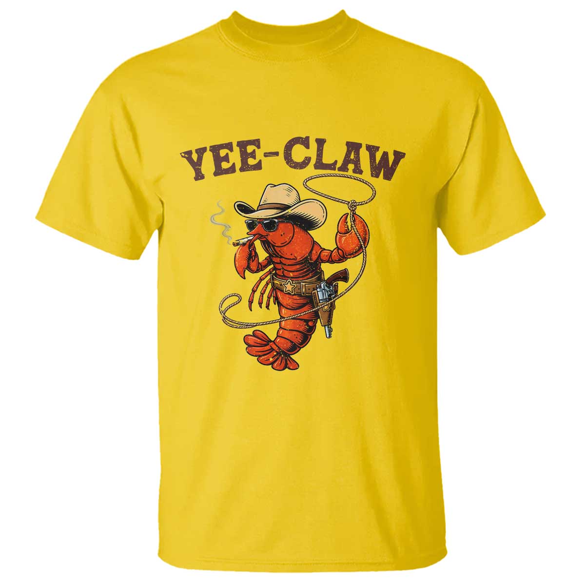 Yee Claw Southern Crawfish T Shirt Funny Seafood Party Graphic TS12 Daisy Print Your Wear