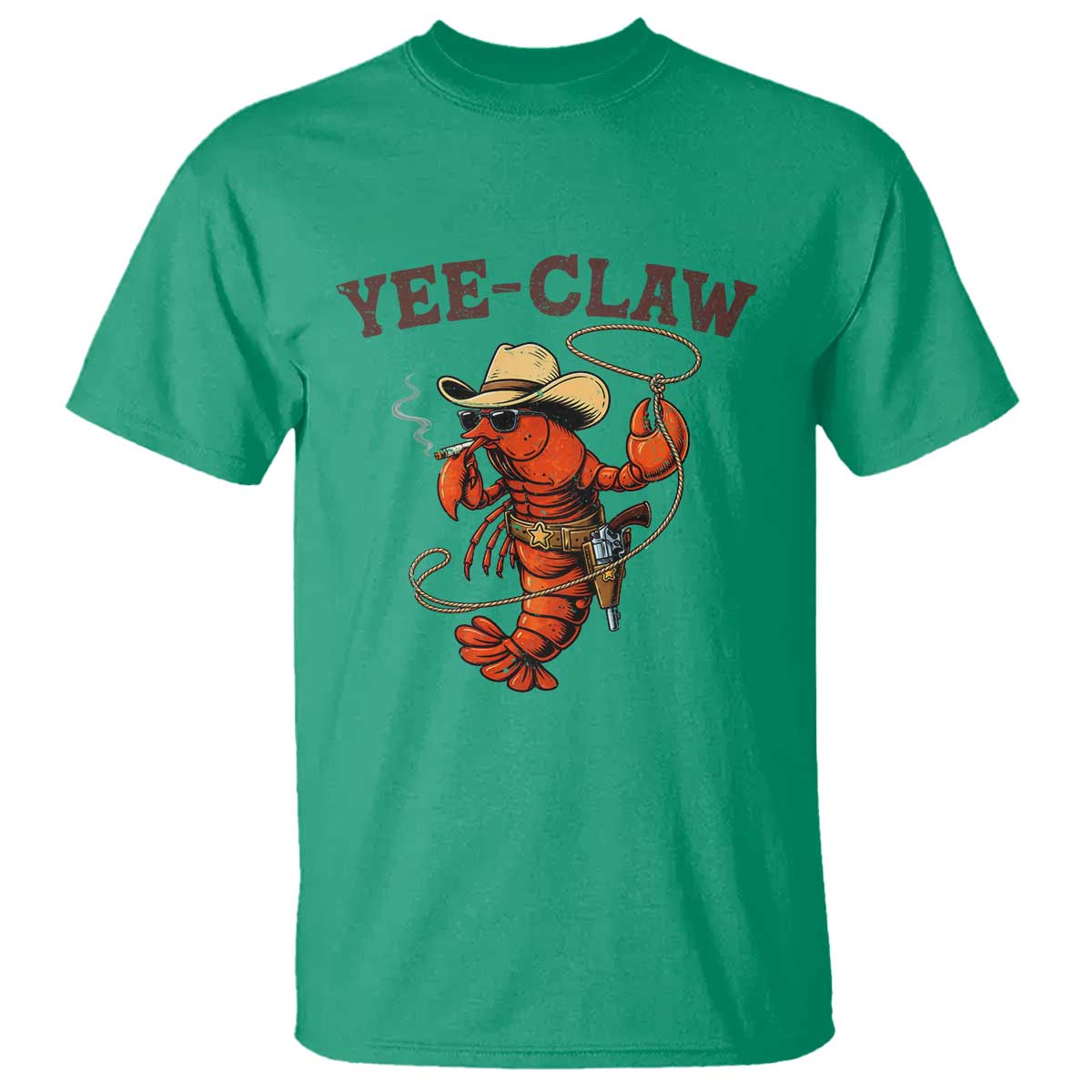 Yee Claw Southern Crawfish T Shirt Funny Seafood Party Graphic TS12 Irish Green Print Your Wear