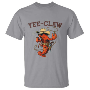 Yee Claw Southern Crawfish T Shirt Funny Seafood Party Graphic TS12 Sport Gray Print Your Wear