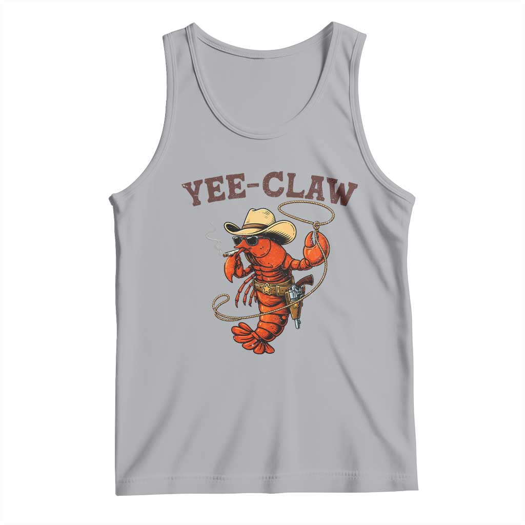 Yee Claw Southern Crawfish Tank Top Funny Seafood Party Graphic TS12 Athletic Heather Print Your Wear