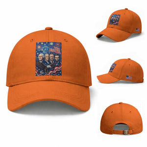 USA Presidents Mount Rushmore Baseball Cap Starry Night Inspired Art