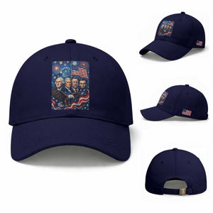 USA Presidents Mount Rushmore Baseball Cap Starry Night Inspired Art