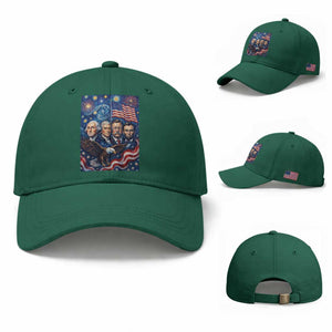 USA Presidents Mount Rushmore Baseball Cap Starry Night Inspired Art