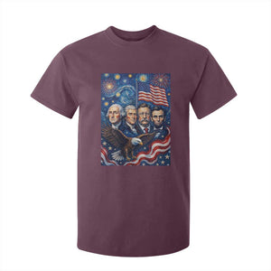USA Presidents Mount Rushmore T Shirt For Kid Starry Night Inspired Art