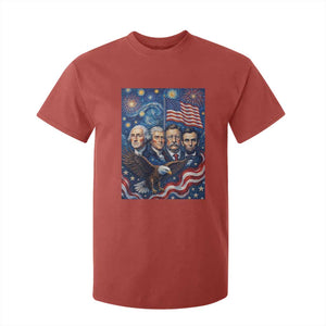 USA Presidents Mount Rushmore T Shirt For Kid Starry Night Inspired Art