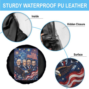 USA Presidents Mount Rushmore Spare Tire Cover Starry Night Inspired Art