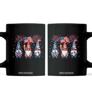Red White Blue Gnomes Fireworks Coffee Mug Patriotic 4th Of July