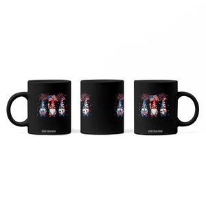 Red White Blue Gnomes Fireworks Coffee Mug Patriotic 4th Of July