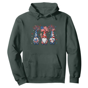 Red White Blue Gnomes Fireworks Hoodie Patriotic 4th Of July
