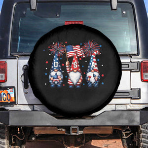 Red White Blue Gnomes Fireworks Spare Tire Cover Patriotic 4th Of July