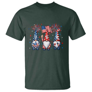 Red White Blue Gnomes Fireworks T Shirt Patriotic 4th Of July