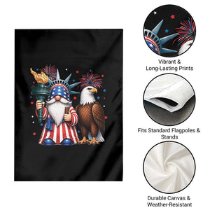 Funny Statue Of Liberty Gnome Garden Flag Patriotic 4th Of July