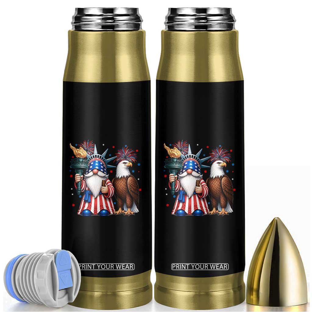 Funny Statue Of Liberty Gnome Bullet Tumbler Patriotic 4th Of July