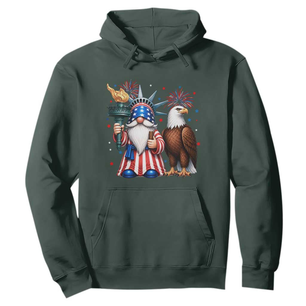 Funny Statue Of Liberty Gnome Hoodie Patriotic 4th Of July