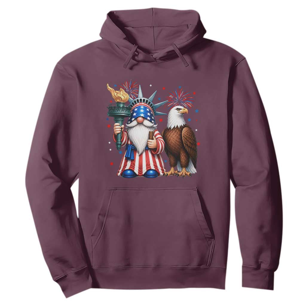 Funny Statue Of Liberty Gnome Hoodie Patriotic 4th Of July