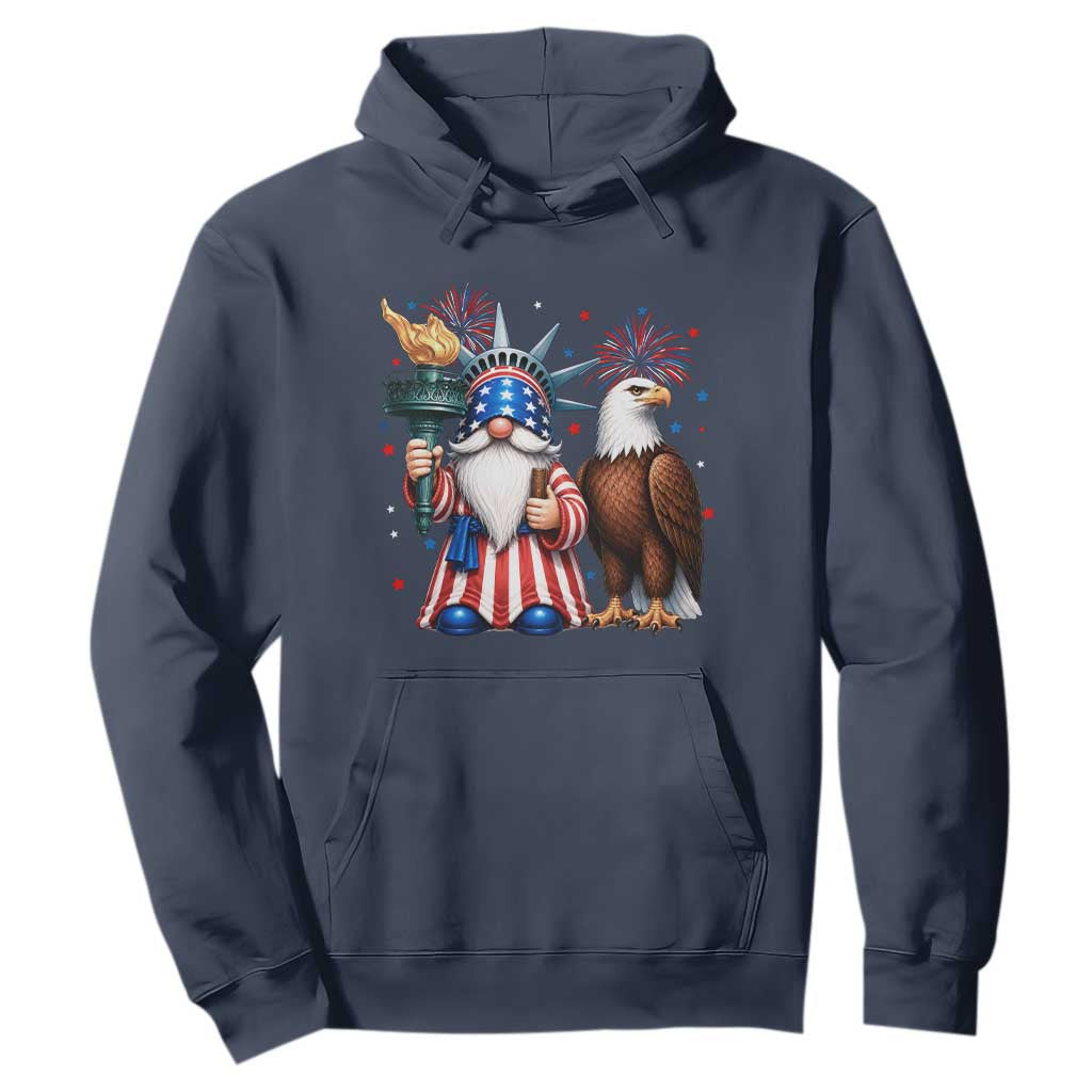 Funny Statue Of Liberty Gnome Hoodie Patriotic 4th Of July