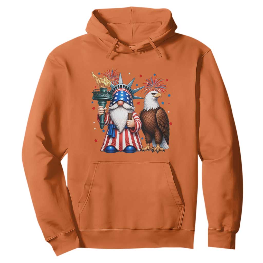 Funny Statue Of Liberty Gnome Hoodie Patriotic 4th Of July
