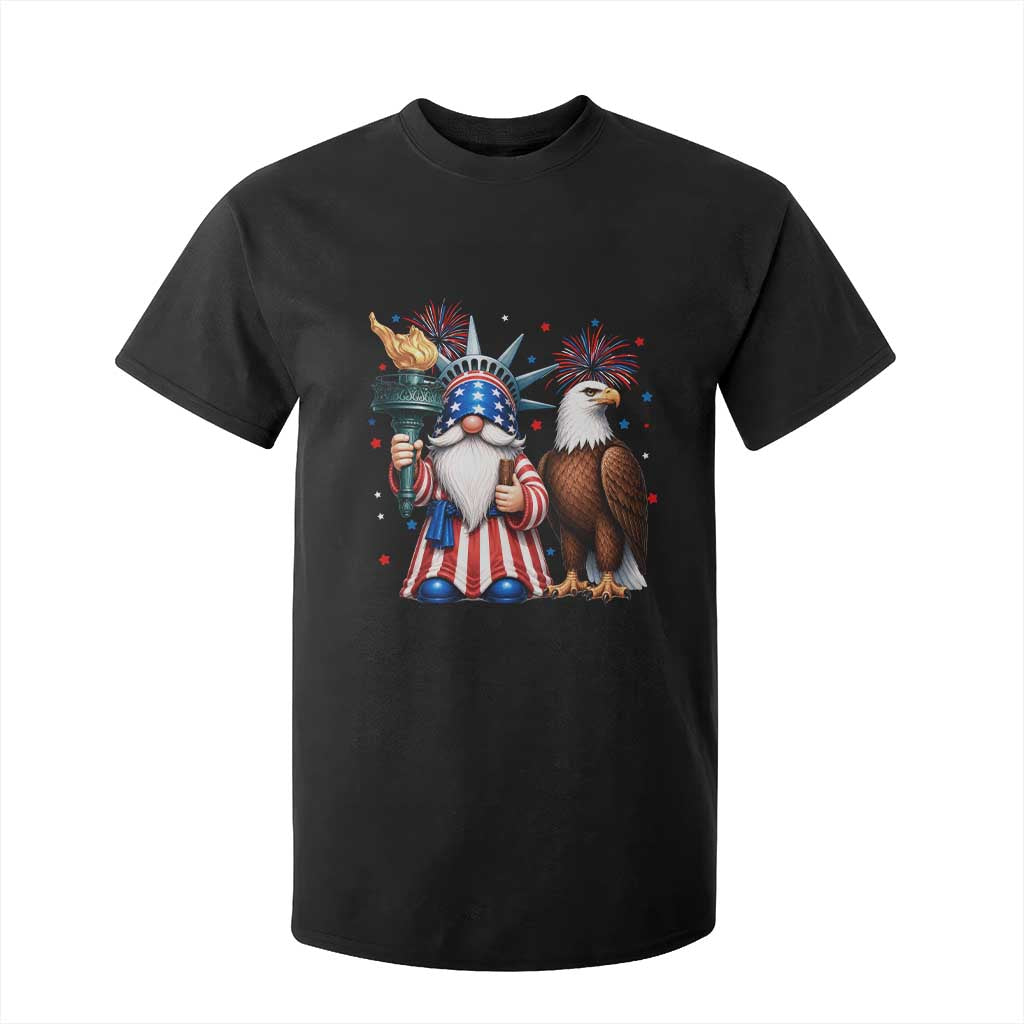 Funny Statue Of Liberty Gnome T Shirt For Kid Patriotic 4th Of July