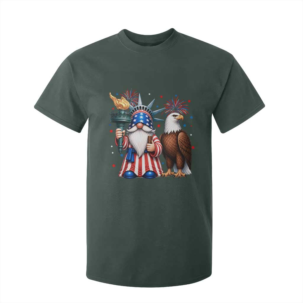 Funny Statue Of Liberty Gnome T Shirt For Kid Patriotic 4th Of July