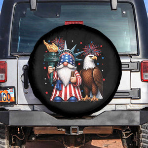 Funny Statue Of Liberty Gnome Spare Tire Cover Patriotic 4th Of July