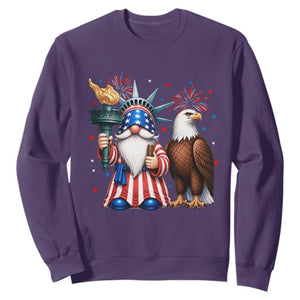 Funny Statue Of Liberty Gnome Sweatshirt Patriotic 4th Of July