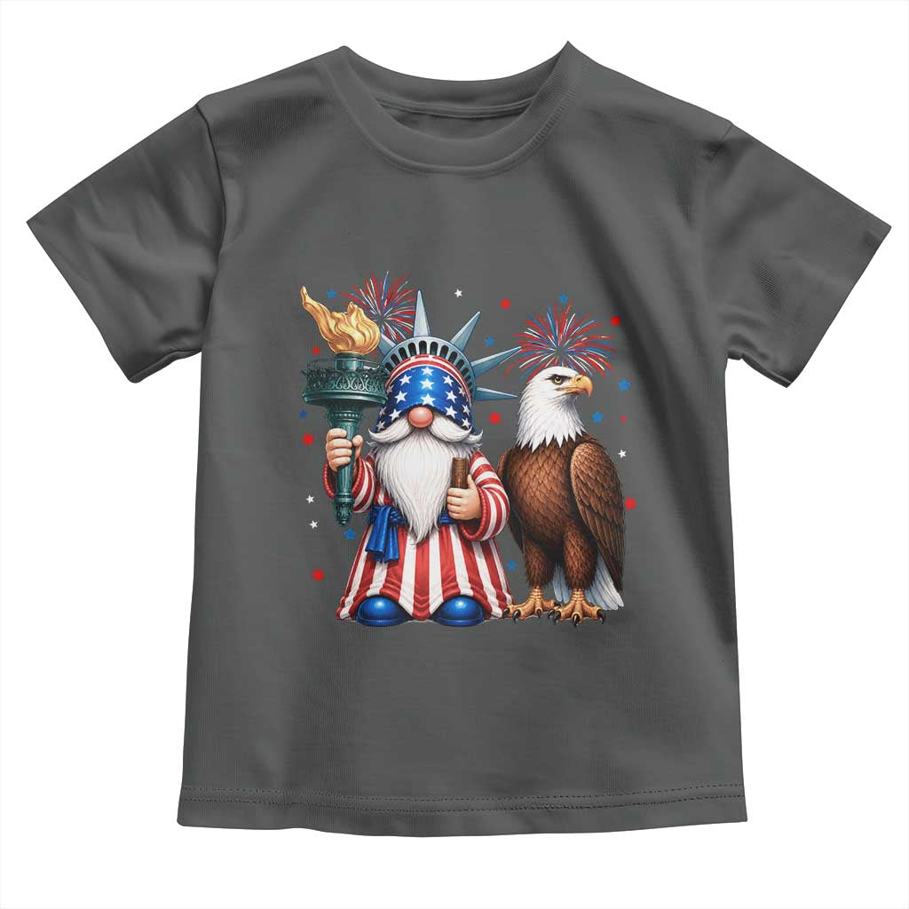 Funny Statue Of Liberty Gnome Toddler T Shirt Patriotic 4th Of July