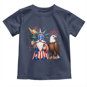 Funny Statue Of Liberty Gnome Toddler T Shirt Patriotic 4th Of July