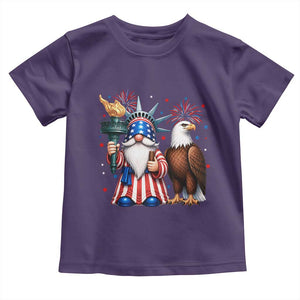Funny Statue Of Liberty Gnome Toddler T Shirt Patriotic 4th Of July