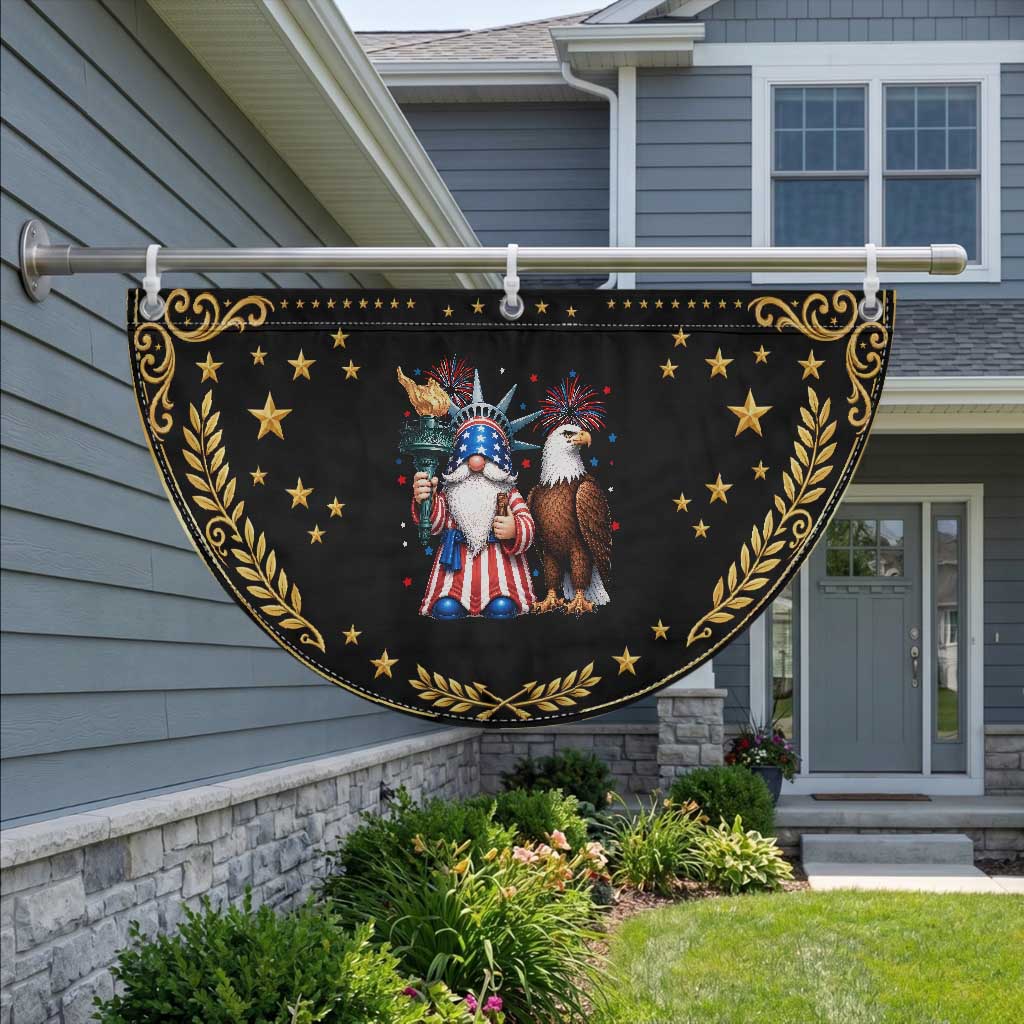 Funny Statue Of Liberty Gnome Patriotic Fan Flag 4th Of July Gift TS12 2pcs pack Vintage Black Print Your Wear