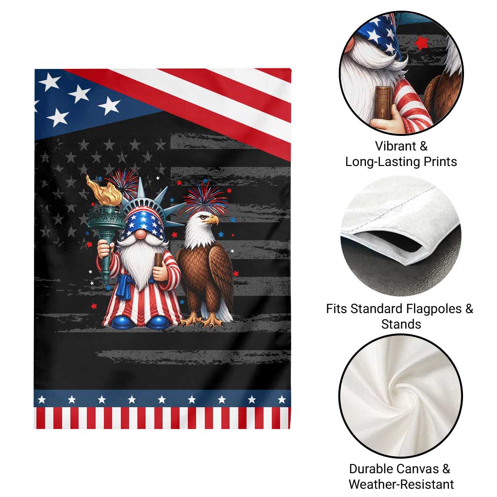 Funny Statue Of Liberty Gnome Patriotic Garden Flag 4th Of July Gift TS12 Print Your Wear