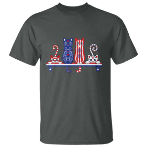 Red White And Blue Cute Cats T Shirt Patriotic Pet Lover