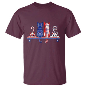 Red White And Blue Cute Cats T Shirt Patriotic Pet Lover