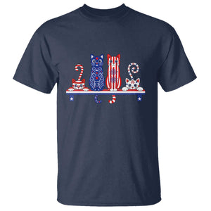 Red White And Blue Cute Cats T Shirt Patriotic Pet Lover