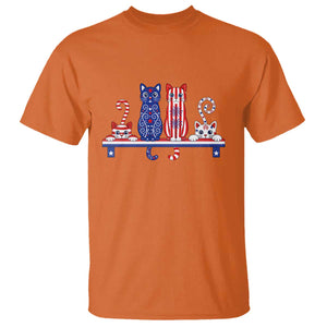 Red White And Blue Cute Cats T Shirt Patriotic Pet Lover