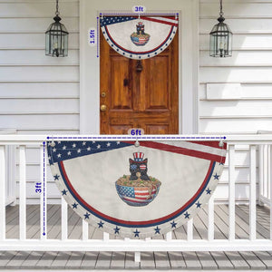 Funny Black Cats Eat Ramen Patriotic Fan Flag American Flag 4th Of July