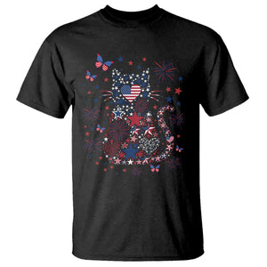 Funny Patriotic Cat Lover T Shirt 4th Of July Freedom