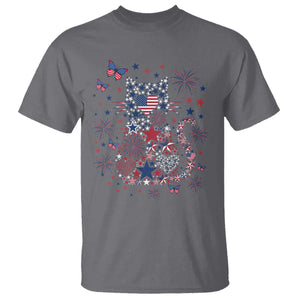 Funny Patriotic Cat Lover T Shirt 4th Of July Freedom
