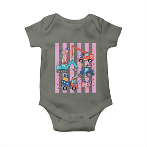 Red White And Blue Construction Crew Baby Onesie Patriotic Kids 4th Of July