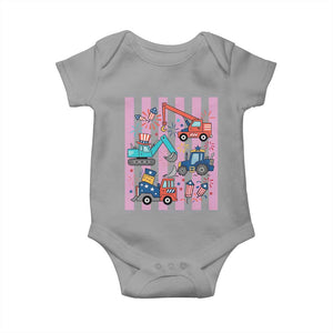 Red White And Blue Construction Crew Baby Onesie Patriotic Kids 4th Of July