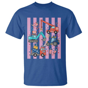Red White And Blue Construction Crew T Shirt Patriotic Kids 4th Of July