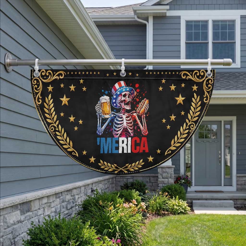 Red White And Blue Skeleton Party Patriotic Fan Flag American Freedom Vibes TS12 2pcs pack Vintage Black Print Your Wear