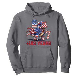 Funny 67 Meme Dinosaur American Pride Hoodie USA 250th Anniversary