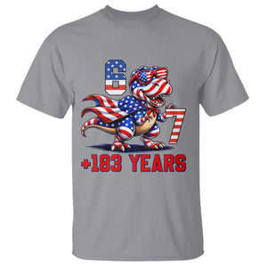 Funny 67 Meme Dinosaur American Pride T Shirt USA 250th Anniversary