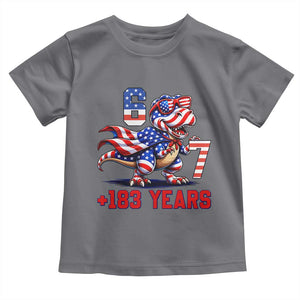 Funny 67 Meme Dinosaur American Pride Toddler T Shirt USA 250th Anniversary
