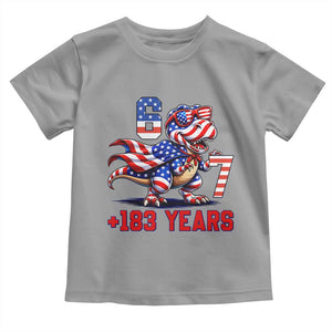 Funny 67 Meme Dinosaur American Pride Toddler T Shirt USA 250th Anniversary