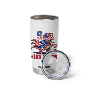 Funny 67 Meme Dinosaur American Pride Tumbler Cup USA 250th Anniversary